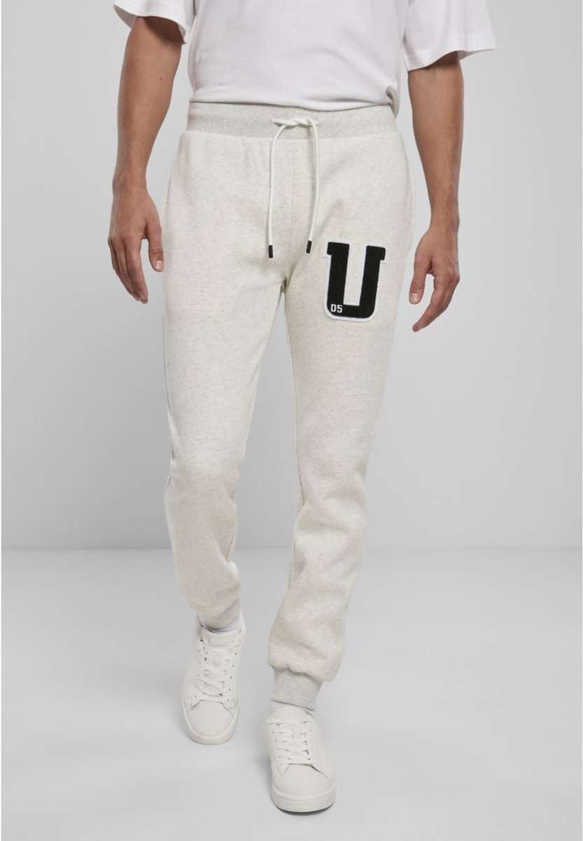 Urban Classics Heren joggingbroek -L- Frottee Patch Grijs