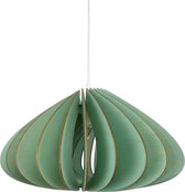 wodewa moderne hanglamp hout plafondlamp LUNA blauwe LED E27 duurzame plafondlamp berkenhout houten lamp in hoogte verstelbare hanglamp