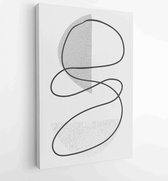 Earth tones organic shape Art design for poster, print, cover, wallpaper, Minimal and natural wall art. 1 - Moderne schilderijen – Vertical – 1868903803 - 50*40 Vertical