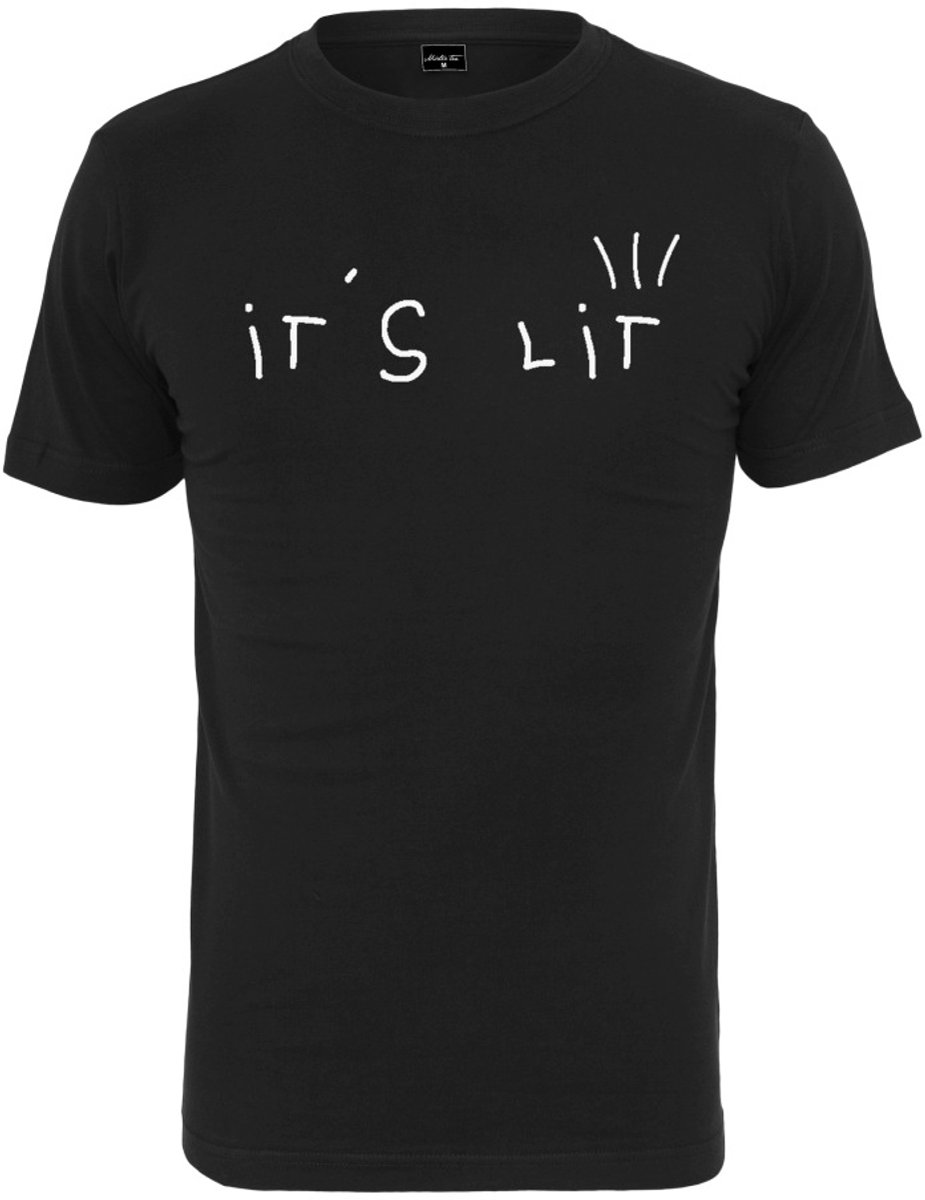 Mister Tee It’s Lit Heren T-shirt S Zwart