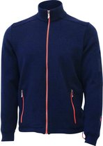 Ivanhoe Vest Assar Heren Met Ritssluiting Merinowol Navy Mt L