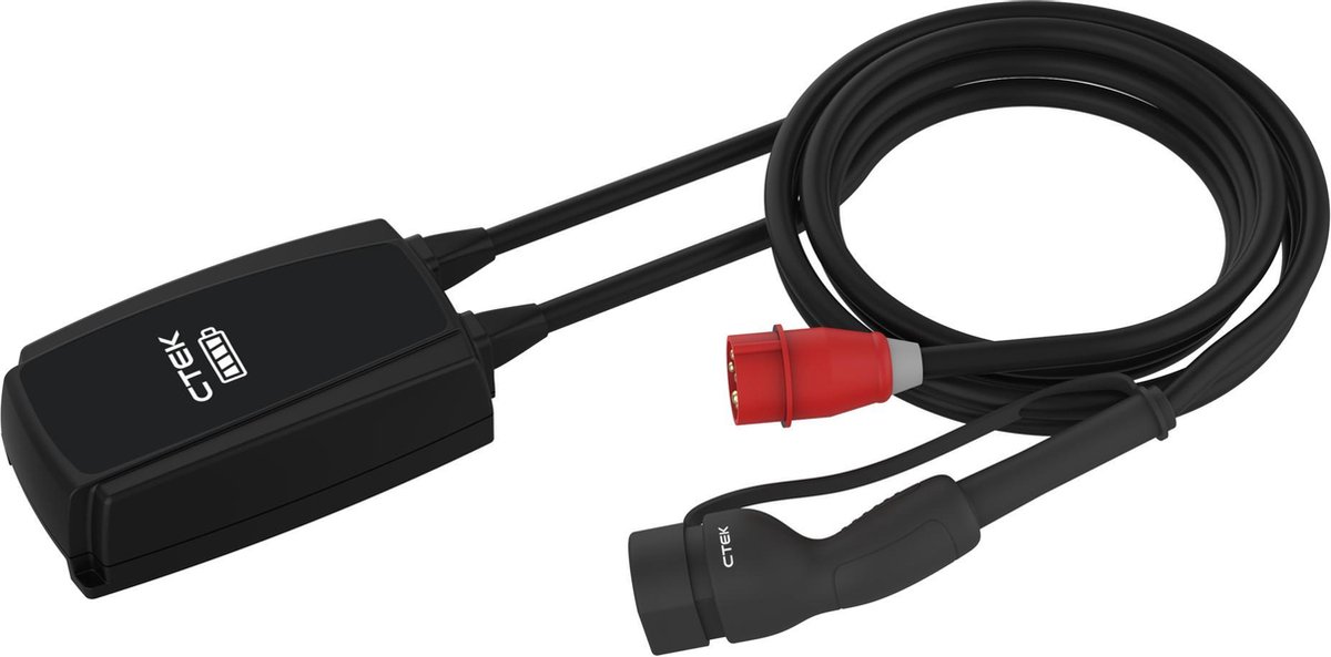 CTEK Njord GO Type 2 draagbare oplader met Rode CEE - 16A 3 fase 3 fase 16A