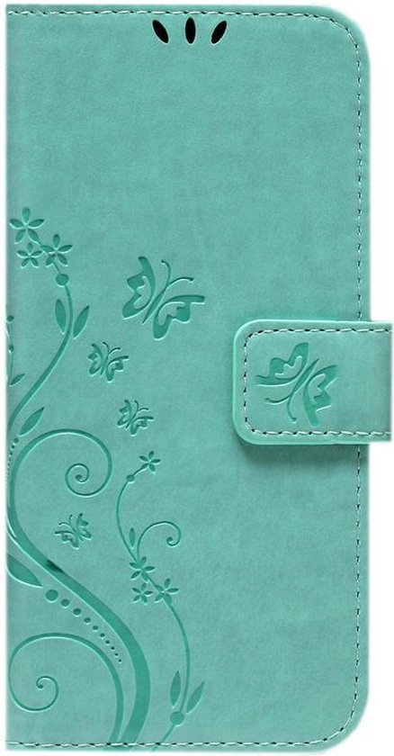 Etui portefeuille en similicuir ADEL Book Case pour Samsung Galaxy A72 - Butterfly Green