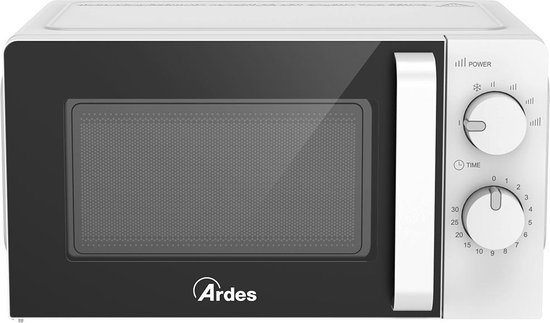 Ardes AR6520, Comptoir, Micro-onde simple, 20 L, 700 W, Rotatif, Blanc