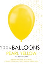 100 Kleine ballonnen parel geel.