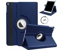 BixB  Tablet Hoes voor Apple iPad 10.2 inch (2019 / 2020) - 360 draaibaar - Donker blauw
