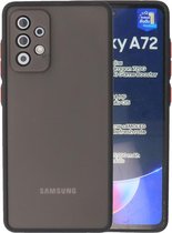 Wicked Narwal | Kleurcombinatie Hard Case voor Samsung Samsung Galaxy A72 5G Zwart