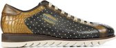 Harris Sneakers Heren - Lage sneakers / Herenschoenen - Leer - Jackson     -  Groen combi - Maat 43.5