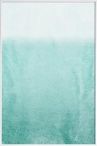 JUNIQE - Poster in kunststof lijst Fading Aqua -40x60 /Groen &