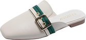 Casual Wild Round Head Flat Bottom PU-modeschoenen voor dames (kleur: beige, maat: 39)