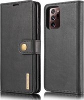 Voor Samsung Galaxy Note20 Ultra DG.MING Crazy Horse Texture Flip Afneembare Magnetische Leren Case met Houder & Kaartsleuven & Portemonnee (Zwart)