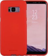 GOOSPERY SOFT FEELING voor Galaxy S8 + / G955 Liquid State TPU Drop-proof Soft Protective Back Cover Case (rood)