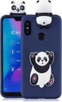Voor Xiaomi Redmi 6 Pro 3D Cartoon patroon schokbestendig TPU beschermhoes (Panda)