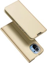 Voor Xiaomi Mi 11 DUX DUCIS Skin Pro-serie Horizontale flip PU + TPU lederen tas met houder en kaartsleuven (goud)