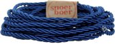 Snoerboer Koningsblauw gedraaid strijkijzersnoer - 3-aderig - prijs per meter
