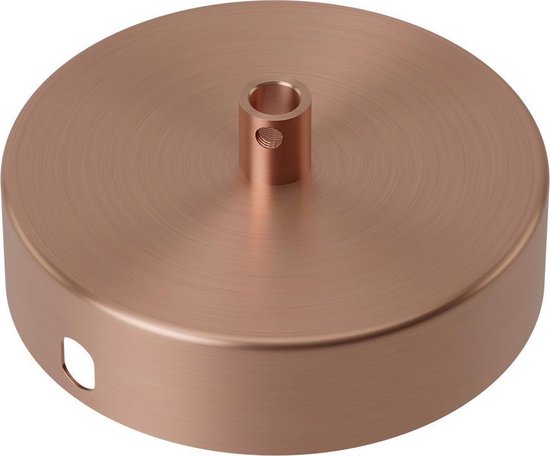 Plafonnier Calex métal Ø10cm 1 trou cuivre mat