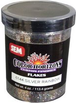 SEM Color Horizons Custom Finish Metal Flakes (Glitters) 06144 SILVER RAINBOW