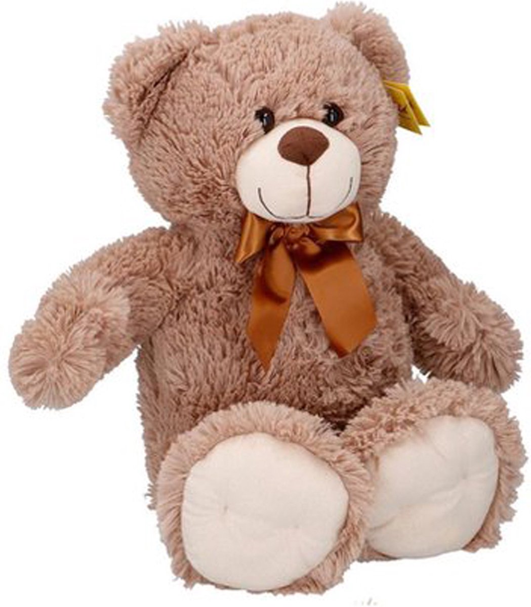 Sunkid Knuffel - Knuffelbeer - Teddybeer 54cm met strik - Grullo — afbeelding 2