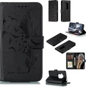 Veerpatroon Litchi Texture Horizontale Flip Leren Case met Portemonnee & Houder & Kaartsleuven voor Motorola One Pro (Zwart)