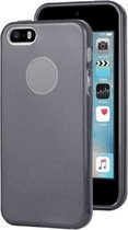 Voor iPhone 5 & 5s & SE TPU Glitter All-inclusive beschermhoes (zwart)