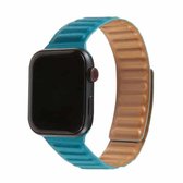 Loop lederen horlogeband voor Apple Watch Series 6 & SE & 5 & 4 40 mm / 3 & 2 & 1 38 mm (pauwgroen)