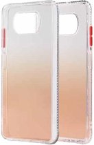 Voor Geschikt voor Xiaomi Mi Poco X3 / NFC Gradiënt schokbestendig TPU-hoesje met afneembare knoppen (oranje)