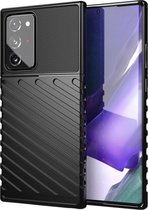 Voor Samsung Galaxy Note 20 Ultra Thunderbolt schokbestendige TPU beschermende zachte hoes (zwart)