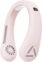 Bladloze hangende nekventilator Lazy Sports Portable Outdoor USB-oplaadventilator Koeling (roze)