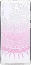 Stijlvol en mooi patroon TPU-valbeschermingshoes voor Galaxy Note 10 Pro (roze patroon)
