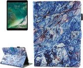 Voor iPad Pro 10,5 inch Blauw Marmer Patroon Horizontale Flip Lederen Beschermhoes met Houder & Kaartsleuven & Portemonnee & Pen Slot & Slaap / Wakker