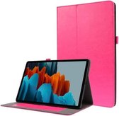 Voor Samsung Galaxy Tab S7 + / T970 Crazy Horse Texture Horizontale Flip Leather Case met 2-vouwbare houder & kaartsleuf (Rose Red)