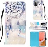 Voor Samsung Galaxy A72 5G 3D Schilderen Horizontale Flip Leren Case met Houder & Kaartsleuf & Portemonnee & Lanyard (Fantasy Windgong)