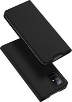 Voor Samsung Galaxy A51 5G DUX DUCIS Skin Pro Series Horizontale Flip PU + TPU lederen tas, met houder en kaartsleuven (zwart)