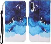 Voor Samsung Galaxy A50 / A30s Gekleurde Tekening Patroon Horizontale Flip Leren Case met Houder & Kaartsleuven & Portemonnee & Lanyard (Aquarel Vis)