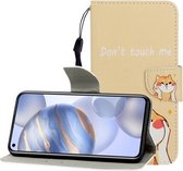Voor Huawei Honor 30 Pro Gekleurde Tekening Horizontale Flip Leren Case met Houder & Kaartsleuf & Portemonnee (Shiba Inu)