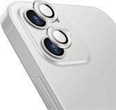 Voor iPhone 12/12 mini ENKAY Hat-Prince aluminiumlegering + gehard glas cameralensdeksel volledige dekking beschermer (zilver)