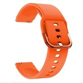 Voor Geschikt voor Xiaomi Mi Watch Galvaniserende gesp Siliconen vervangende band Horlogeband (oranje)