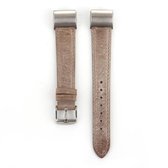 Voor Fitbit Charge 2 Fresh Style lederen vervangende horlogeband (bruin)