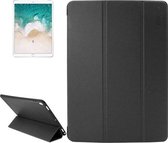 ENKAY voor iPad Pro 10,5 inch Lambskin Texture + Silicone Bottom Case Horizontale Flip Leather Case met Three-fold Holder & Sleep Function (Black)