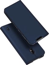 DUX DUCIS Skin Pro-serie schokbestendige horizontale lederen flip-hoes met houder en kaartsleuven voor Nokia 2.2 (donkerblauw)