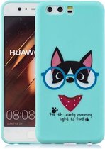 Voor Huawei P20 Pro schokbestendige beschermhoes volledige dekking siliconen hoes (spektakelhond)