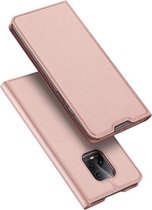 Voor Xiaomi Redmi 10X 5G / 10X Pro 5G DUX DUCIS Skin Pro Series Horizontale flip PU + TPU lederen hoes, met houder en kaartsleuven (roségoud)