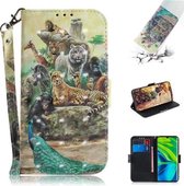 Voor Xiaomi Mi Note10 Pro 3D Schilderen Horizontale Flip Leren Case met Houder & Kaartsleuf & Portemonnee & Lanyard (Zoo)