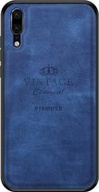 PINWUYO schokbestendige waterdichte volledige dekking PC + TPU + huid beschermhoes voor Huawei P20 (blauw)