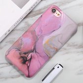 Voor iPhone 6 / 6s aquarel marmerpatroon IMD TPU mobiele telefoonhoes (roze)