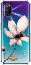 Voor OPPO A52 / A72 / A92 Gekleurde tekening Clear TPU Cover Beschermhoesjes (A Lotus)