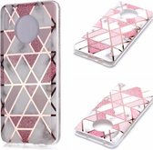 Voor Huawei Mate 30 Pro Plating Marble Pattern Soft TPU beschermhoes (roze)