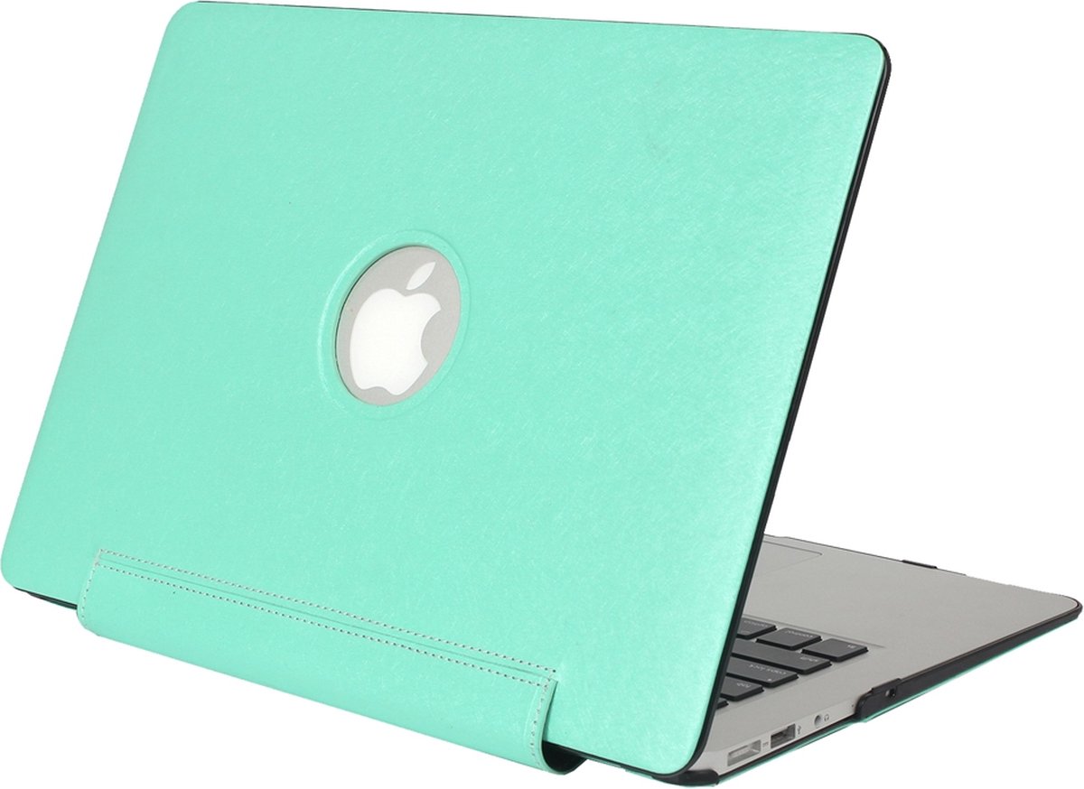 Mobigear - Laptophoes geschikt voor Apple MacBook Pro 13 Inch (2008-2012) Hoes Hardshell Laptopcover MacBook Case | Mobigear Silk Texture United - Groen - Model A1278