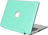Case geschikt voor Apple MacBook Pro 13 (2008-2012) - Mobigear - Silk Texture United Serie - Hardcover - Groen - Geschikt voor Apple MacBook Pro 13 (2008-2012) Cover