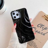 Voor iPhone 12 Pro Max Shining Marble Pattern Soft TPU beschermhoes (zwart)